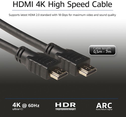 Kabel ACT HS v2.0 HDMI-A male - HDMI-A male (AWG30) 1 meter-6