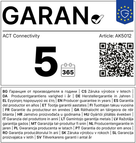 Kabel ACT Netsnoer CEE 7/7 male - C13 zwart 1.5 meter-1
