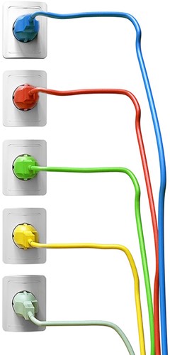 Kabel ACT Netsnoer CEE 7/7 male - C13 zwart 1.5 meter-3