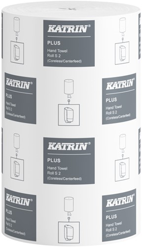 Poetspapier Katrin Plus klein 2-laags 240 vel wit 97494