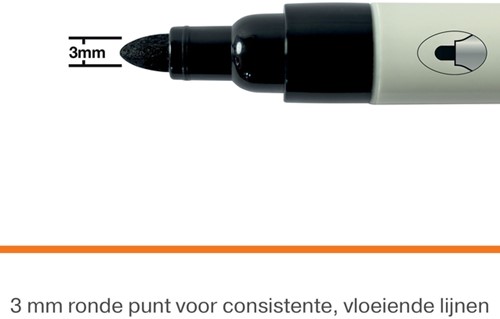 Whiteboardmarker Nobo ronde punt 3mm zwart-7