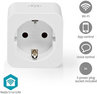 Slimme stekker Nedis Smartlife Wifi 3 stuks wit-4