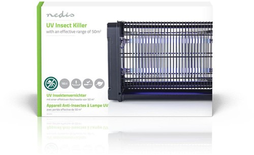 Insectenlamp Nedis electrisch 2x8watt 50M2 zwart-2