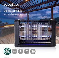 Insectenlamp Nedis electrisch 2x8watt 50M2 zwart-1