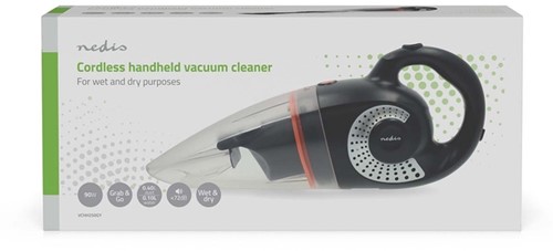 Handstofzuiger Nedis nat-droog 90W oplaadbaar zwart-oranje-2