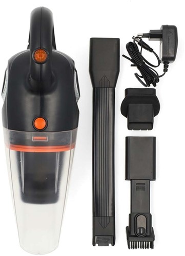 Handstofzuiger Nedis nat-droog 90W oplaadbaar zwart-oranje-1