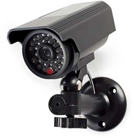 Dummy beveiligingscamera Nedis bullet solar buiten grijs