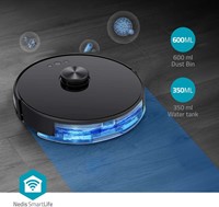 Robotstofzuiger Nedis Smartlife wifi laser 3-in-1 zwart-2