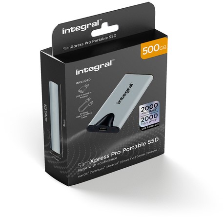 SSD Integral SlimXpress Portable USB-C 500GB