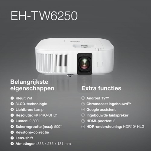 Projector Epson TW6250 4K-2
