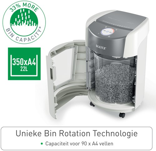 Papiervernietiger Leitz IQ OptiMax 350 Small Office P5 snippers 2x15mm-7