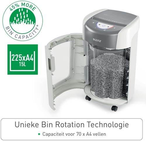 Papiervernietiger Leitz IQ OptiMax 225 Home Office P5 snippers 2x15mm-7
