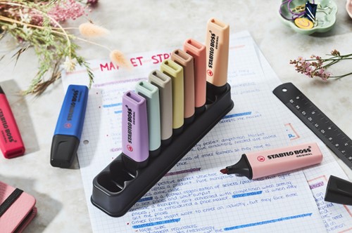 Markeerstift STABILO Boss Wildflower & Nature Colors ass deskset 10st-5