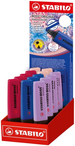 Markeerstift STABILO Boss Wildflower display klein assorti
