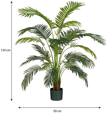 Kunstplant Mica Areca palm in pot groen waterproof-2