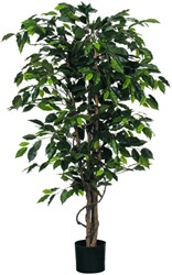 Kunstplant Mica Ficus groen in plastic pot Ø85 150cm