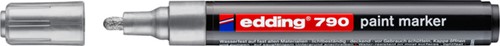 Paintmarker edding 790 op alcoholbasis 2-3mm zilver