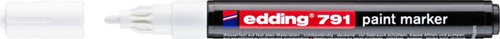 Paintmarker edding 791 op alcoholbasis 1-2mm wit