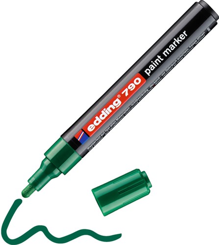 Paintmarker edding 790 op alcoholbasis 2-3mm groen-2