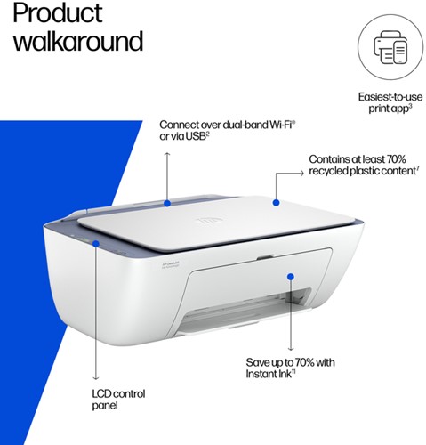 Multifunctional inktjet printer HP DeskJet 2922-1
