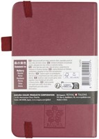 Notitieboek Sakura pocket 90x140mm lijn hard cover moerbei-3