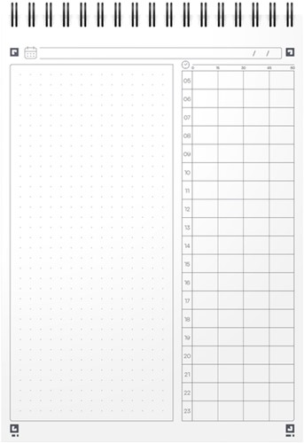 Task Manager Oxford dagplanner A5 70 vel blauw-3