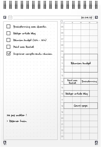 Task Manager Oxford dagplanner A5 70 vel blauw-2