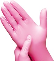 Handschoen Hynex nitril M roze 3.5gr 100 stuks-2
