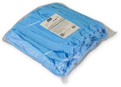 Haarnet Hynex clip non-woven blauw pp 100 stuks