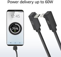Kabel ACT USB-C hoek boven/beneden 10Gbps 1m-2