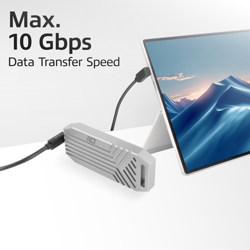 Kabel ACT USB-C hoek boven/beneden 10Gbps 1m-4
