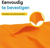 Tafelrok BRASQ voor statafel 80cm oranje-3