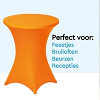 Tafelrok BRASQ voor statafel 80cm oranje-6