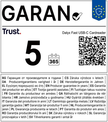 Kaartlezer micro SD Trust Dalyx USB-C-1