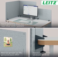 Bureauscherm Leitz in hoogte verstelbaar 70x60cm-5