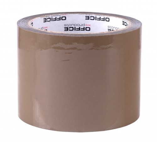 Verpakkingstape PP acryl, 72mmx55m, bruin-2
