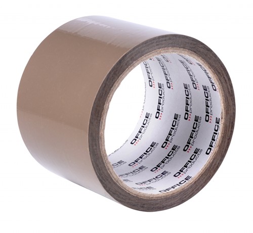 Verpakkingstape PP acryl, 72mmx55m, bruin