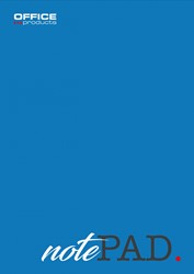 Schrijfblok Office A4 -  Blauw - geruit