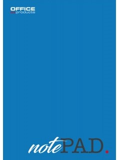 Schrijfblok Office A5 - Blauw - geruit 