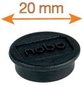 Magneet Nobo 20mm zwart 8 stuks-4