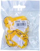 Sleutellabel, geel, 50x20 mm, 10 stuks-2