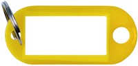 Sleutellabel, geel, 50x20 mm, 10 stuks