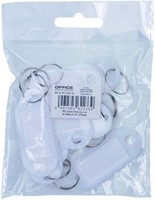Sleutellabel, wit, 50x20 mm, 10 stuks-2