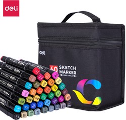 Deli Color Emotion sketchmarkers - 40 kleuren