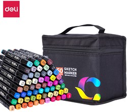 Deli Color Emotion sketchmarkers - 60 kleuren