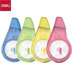 Deli Strong Cover correctietape 5mm x 20mtr, assorti