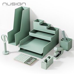 Deli NuSign complete set bureau accessories groen, 13-delig 