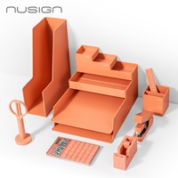 Deli NuSign complete set bureau accessories roze, 13-delig 