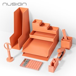 Deli NuSign complete set bureau accessories roze, 13-delig 