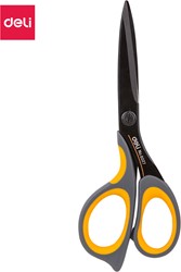 Deli schaar zwart met ergonomische handgreep,  175mm